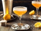 Рецепта Коктейл Sidecar с бренди, ликьор трипъл сек и лимонов сок